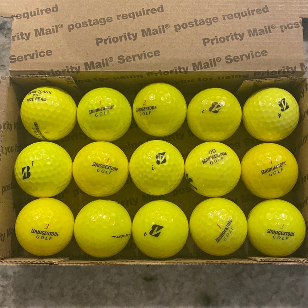 15 Bridgestone Assorted Golf Balls